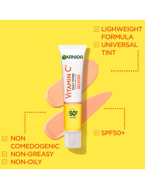 Garnier Vitamin C Daily Tinted Even Tone Fluid SPF50+, 40ml product photo View 03 L