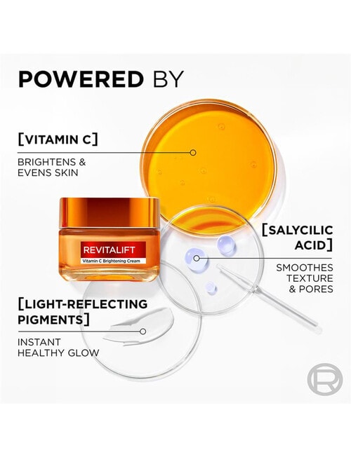 L'Oreal Paris Revitalift Vitamin C Brightening Cream, 50ml product photo View 03 L