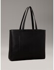 Calvin Klein Sculpted Slim Tote Mono Bag, Black & Neutral product photo View 02 S