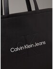 Calvin Klein Sculpted Slim Tote Mono Bag, Black & Neutral product photo View 03 S