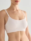 Honey Vegas Seamfree Cross Back Crop, Soft Pink product photo