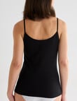 Lyric Cotton 2-Way Cami, Black product photo View 02 S