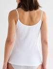Lyric Cotton 2-Way Cami, White product photo View 02 S