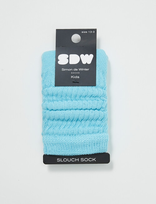 Simon De Winter Slouch Sock, Pale Aqua, 8-16 product photo View 02 L