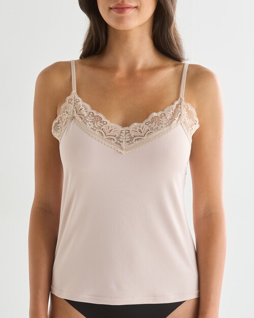 Lyric Lola Lace Camisole, Nude, 8-20 product photo View 03 L