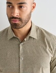 L+L Geometric Spectrum Long Sleeve Shirt, Beige product photo View 04 S