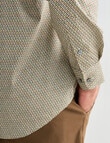 L+L Geometric Spectrum Long Sleeve Shirt, Beige product photo View 05 S