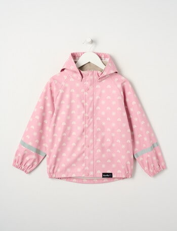 Mum 2 Mum Rainbow Sunshine Rainwear Jacket, Pink product photo
