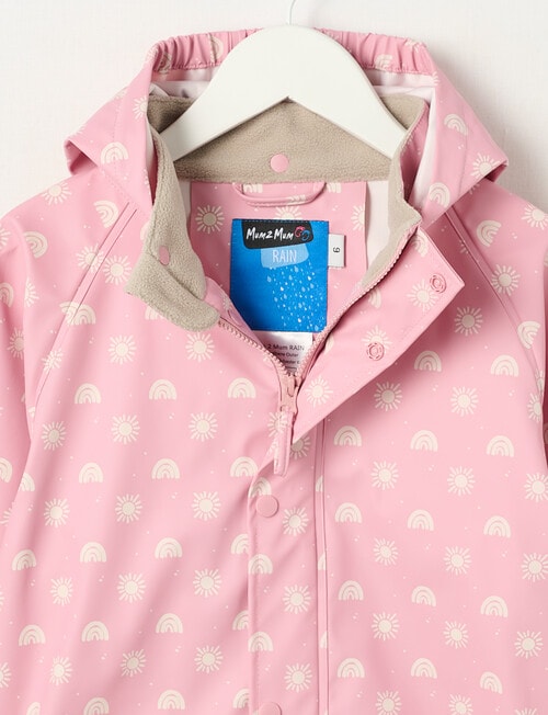 Mum 2 Mum Rainbow Sunshine Rainwear Jacket, Pink product photo View 03 L