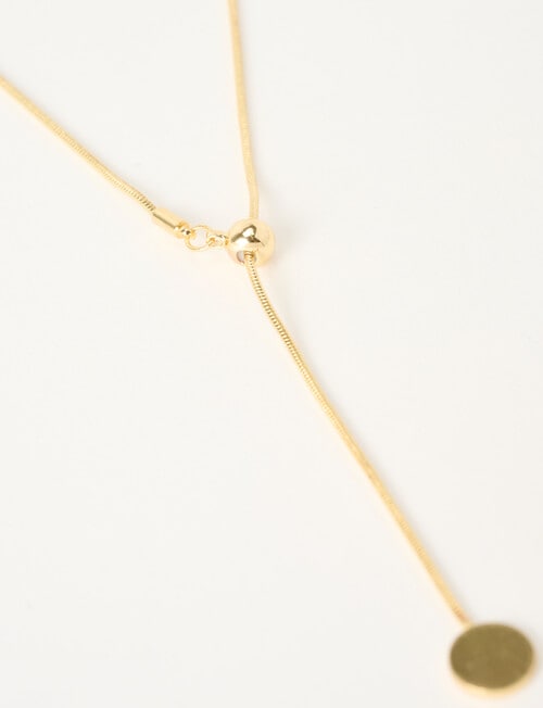 Whistle Accessories Double Layer Chain Necklace, Gold Tone product photo View 03 L