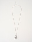 Whistle Accessories Molten Pearl Pendant Necklace, Silver Tone product photo