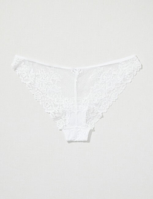 Acapella Georgia Bikini Brief, White, 8-16 product photo View 02 L