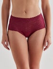 Lyric Cotton & Lace Top Full Brief, Ruby, 8-26 product photo