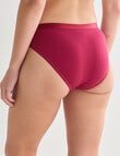 Lyric Marie Cotton Hi Cut Brief, Ruby, 8-18 product photo View 02 S