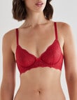 Acapella Hazel Underwire Lace Bra, Red, B-DD product photo