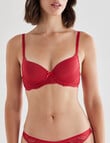 Acapella Hazel Contour with Lace Bra, Red, B-DD product photo