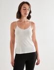 Essence Thermals Merino Cotton Lace Trim Cami, Cream, 10-18 product photo