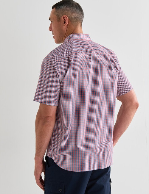 Line 7 Sonny Short Sleeve Shirt, Red & Blue product photo View 02 L