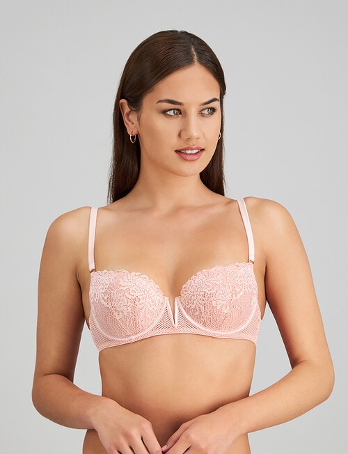 Me By Bendon Adoration Contour Bra, Silver Pink, B-E product photo