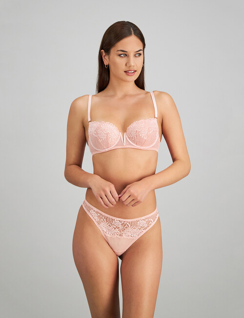 Me By Bendon Adoration Contour Bra, Silver Pink, B-E product photo View 04 L