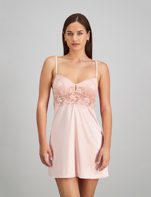 Me By Bendon Adoration Chemise, Silver Pink, S-XL product photo