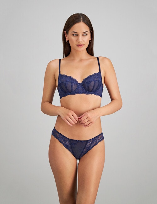 Me By Bendon Sofia Thong, Medieval Blue, S-XL product photo View 04 L