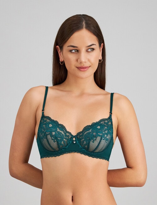 Me By Bendon Delightfully So Under Wire Bra, Rain Forest, B-E product photo