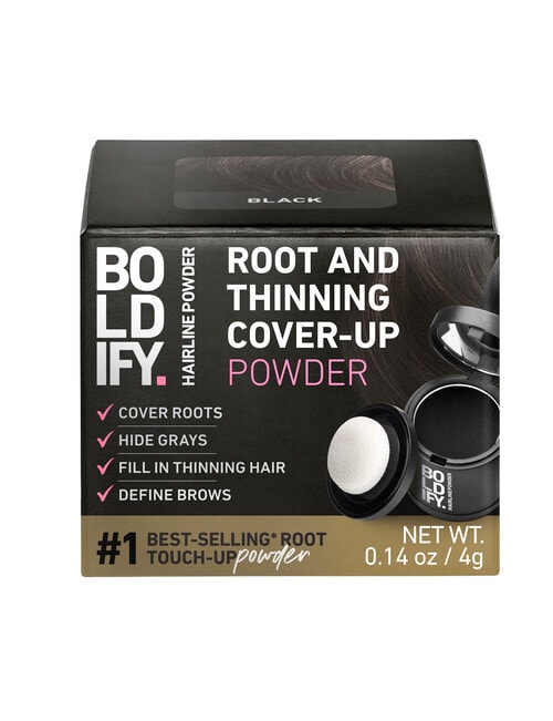 BOLDIFY. Root & Thinning Cover Up Powder Black, 4g product photo View 03 L
