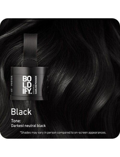 BOLDIFY. Root & Thinning Cover Up Powder Black, 4g product photo View 04 L