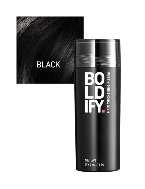 BOLDIFY. Hair Thickening Fibers Black, 28g product photo