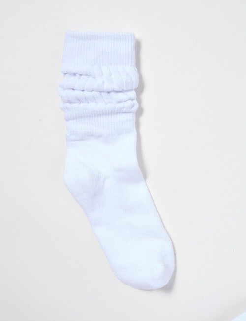 Simon De Winter Slouch Socks, White product photo
