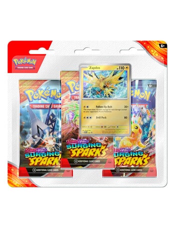 Pokemon Trading Card SV8 Surging Sparks Blister, 3-Pack Assorted product photo