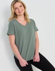 Bodycode Rib Boxy Tee, Sage product photo