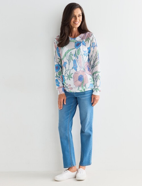 Ella J Floral Jumper, Blue product photo View 03 L