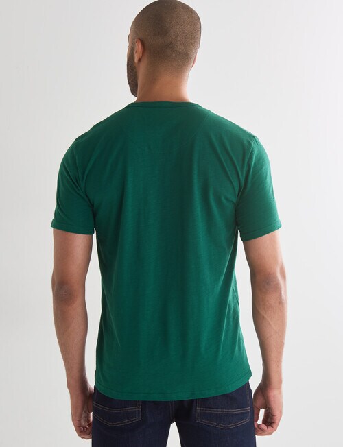 Gasoline Slub Short Sleeve Tee, Emerald Green product photo View 02 L