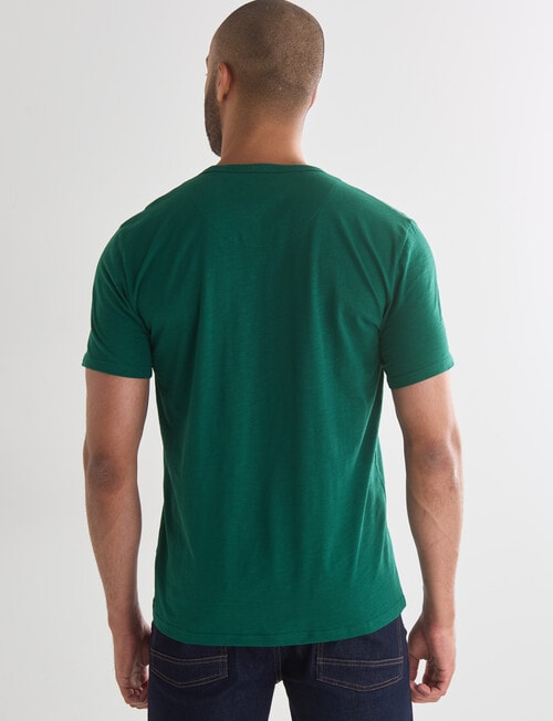 Gasoline Slub Short Sleeve Tee, Emerald Green product photo View 02 L