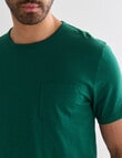 Gasoline Slub Short Sleeve Tee, Emerald Green product photo View 04 S