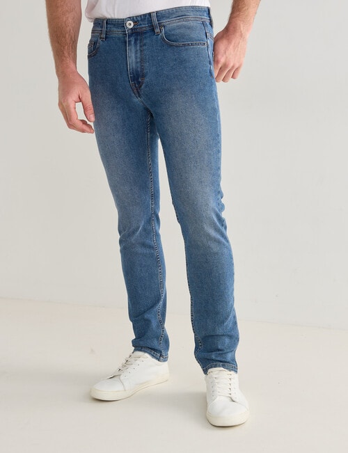 Gasoline Samson Slim Leg Jeans, Blast Blue product photo