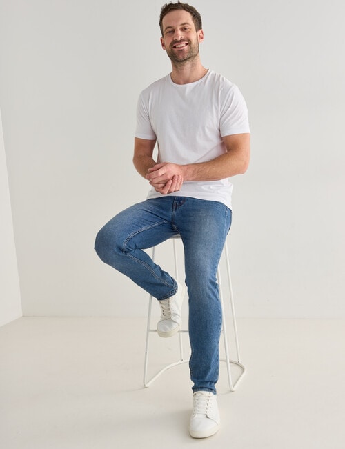 Gasoline Samson Slim Leg Jeans, Blast Blue product photo View 03 L