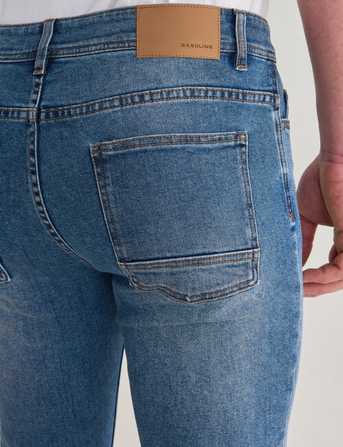 Gasoline Samson Slim Leg Jeans, Blast Blue product photo View 05 L