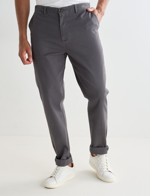 Gasoline Slim Fit Chino Pant, Charcoal product photo