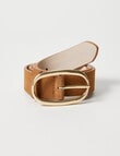 Boston + Bailey Suede Belt, Tan product photo