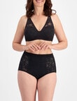 Playtex Ultralight Lace Full Brief, Black, S-2XL product photo