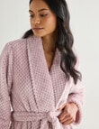 Whistle Sleep Basket Weave Robe, Vintage Pink product photo