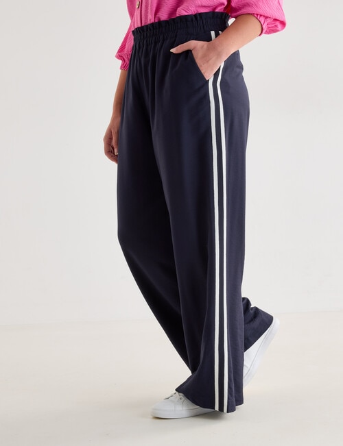 Whistle Sport Stripe Jog Pant, Regular Length, Midnight product photo View 12 L