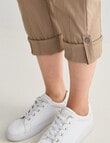 Line 7 Rolled Hem Capri Pant, Brown product photo View 07 S