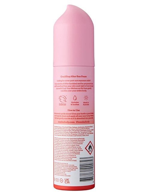 Sundae Crackling After Sun Foam, Cool Your Melons product photo View 03 L