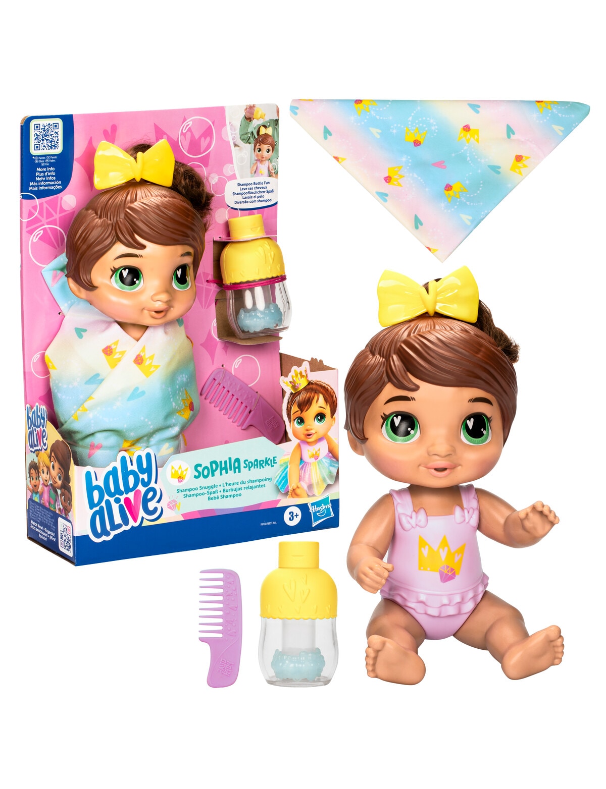 Baby Alive Shampoo Snuggle Sophia Sparkle Doll Infants Preschool
