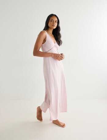 Whistle Sleep Lace Bodice Nightie, Blush product photo