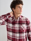 Tarnish Check Shirt, Ruby product photo